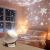 LED Ocean Projector Light 360° Rotating Dynamic Night Light USB Ambient Lamp for Home Date Night Children Birthday Gift