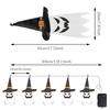 Xiaomi 1-5PCS Halloween Wizard Hat Ghost Hanging Decoration Spooky Room Ambiance for Ghost Festival Party Scary Decor Flash Pendant