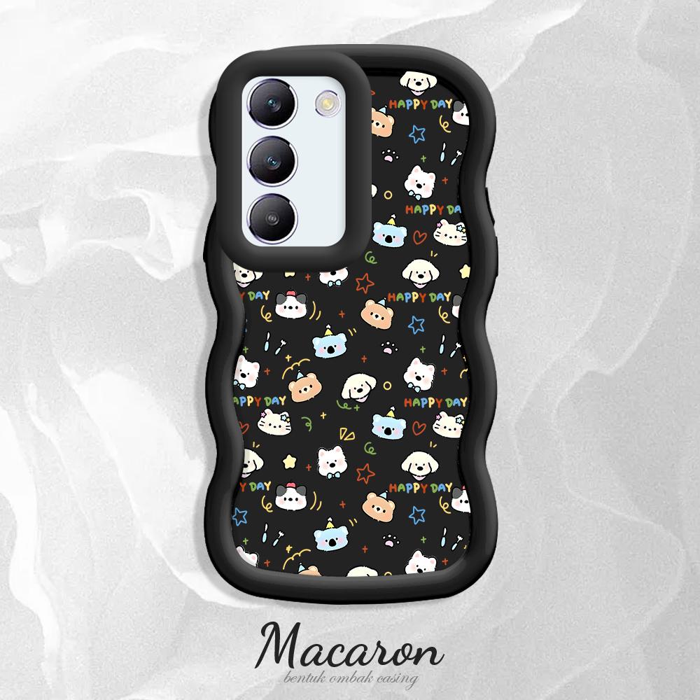 

Окрашенный узор Big Wave Edge Мягкий силиконовый материал Macaron чехол для телефона противоударный защитный резиновый чехол для OnePlus Vivo Motorola Moto Motorola Moto E22I