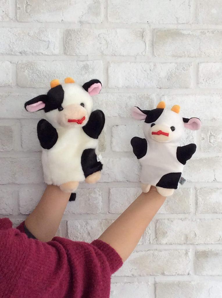 PUPPET COLLECTION NATURE & FARM Cow Hand Puppet for Kids