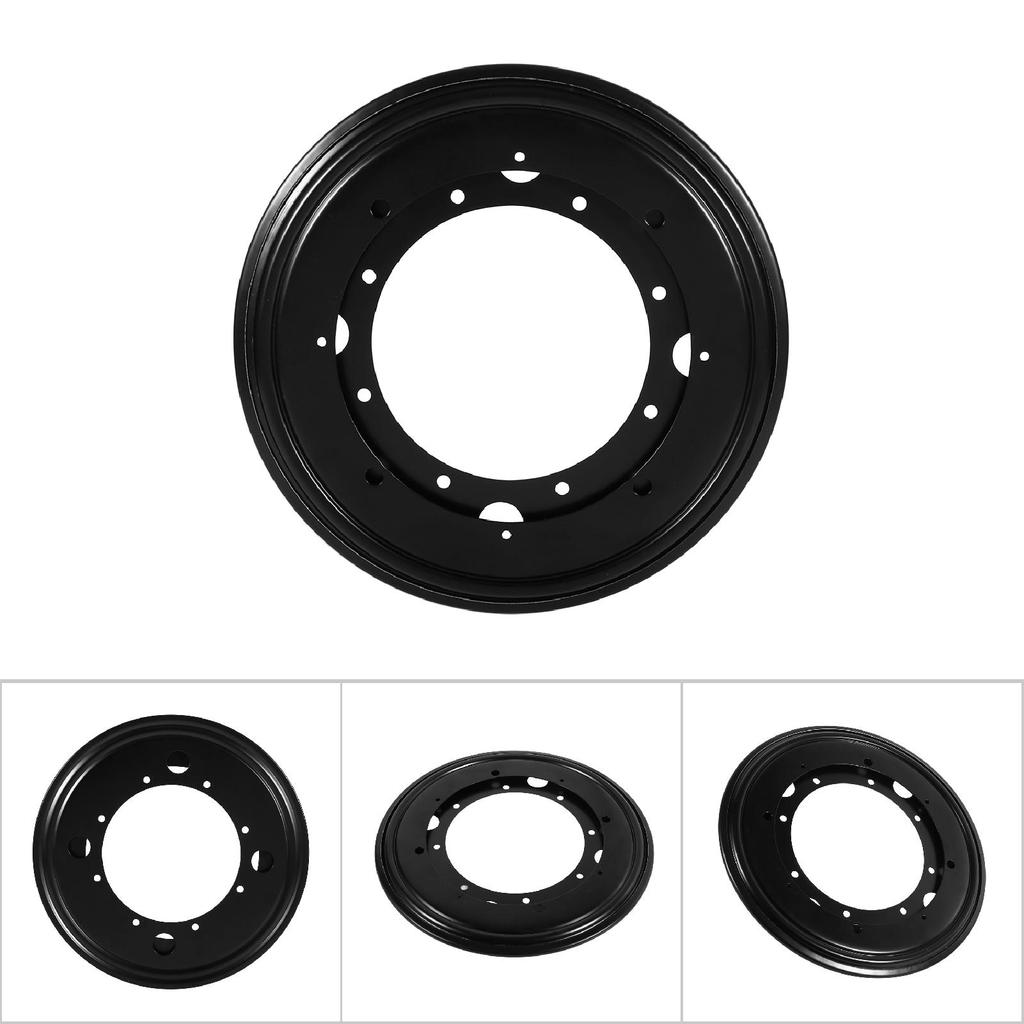 Heavy Duty Round Galvanized Lazy Susan Turntable Bearing Rotating Swivel Plate (9" Black)