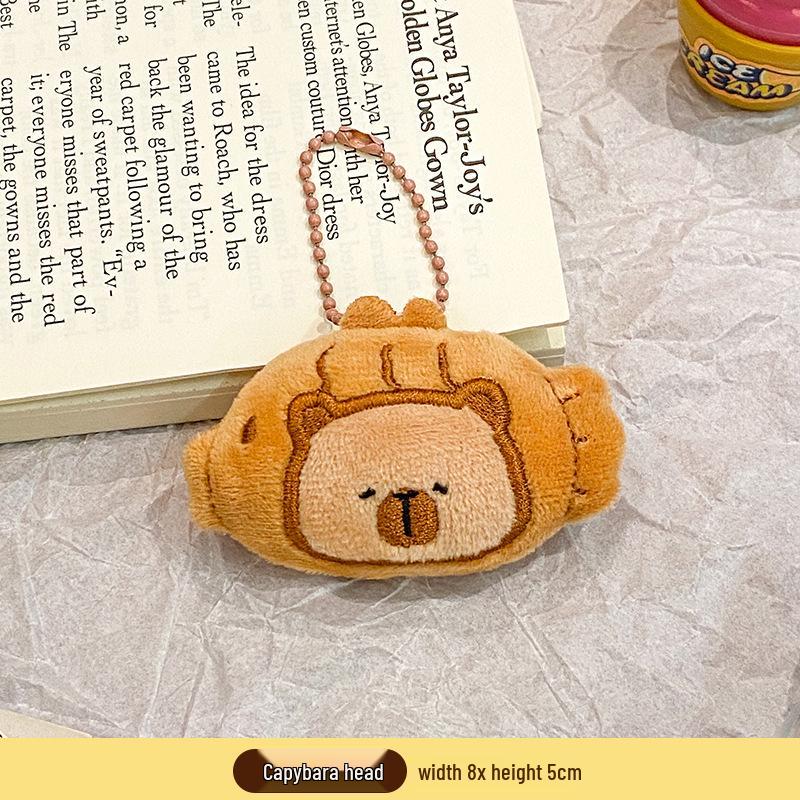 Plush Food Doll Charms: Cute Keychain Ornaments with Squeaky Small Dolls