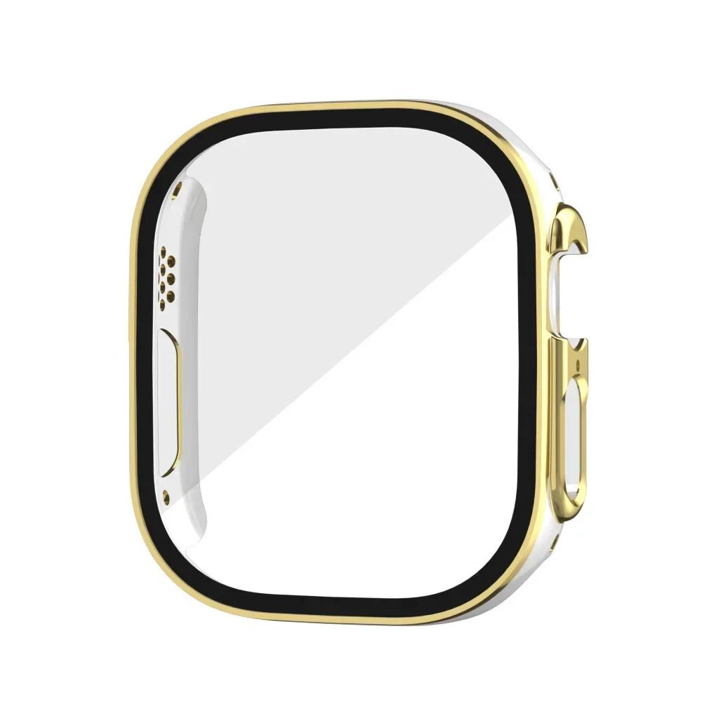 Glass+Case for Apple Watch Ultra 3 2 49mm Screen Protector Frame Cover for iWatch ultra 49 Tempered Protective 49MM Accessories