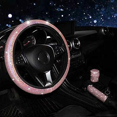 Coprivolante per Auto Coprimanico Elastico colorato bronzatura Universale 37/38cm Accessori per Volante BlingBling