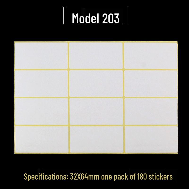 A5 Self-Adhesive Blank Label Stickers for Printing and Handwriting - White Name and Number Stickers