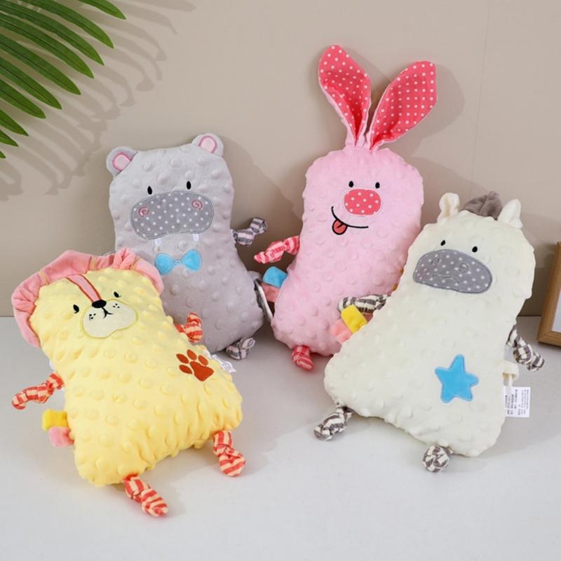 Kreskówkowa uspokajająca lalka, zabawka, poduszka dla malucha, miękkie, delikatne podparcie pluszowe do spania w pokoju dziecka