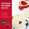 Pocket Pie ABS Fall Hand Pie Molds Heart Apples Mini Mold Mould Press Pie Heart Christmas Tools Dough D6M1