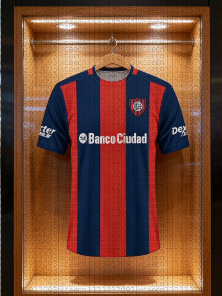 

2026 New Soccer Jersey CA San Lorenzo 3D Printed Adult Athleisure T-Shirt Summer Quick-dry Soft Comfy Lightweight Beachwear XS
