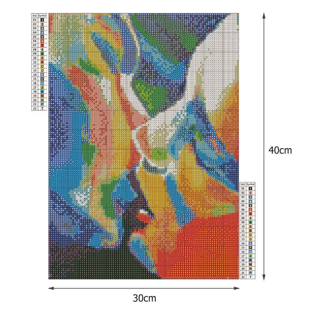 5D DIY Full Square Drill Diamond Painting Cross Stitch Embroidery Home ...