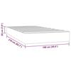 VidaXL Matelas de lit à ressorts ensachés 100x210x20 cm velours, matelas, matelas de lit, matelas à sommier tapissier, 4016574