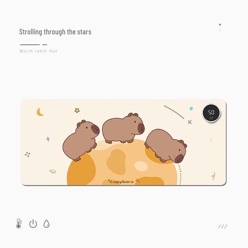 OIMG Heated Desk Mat with Digital Display