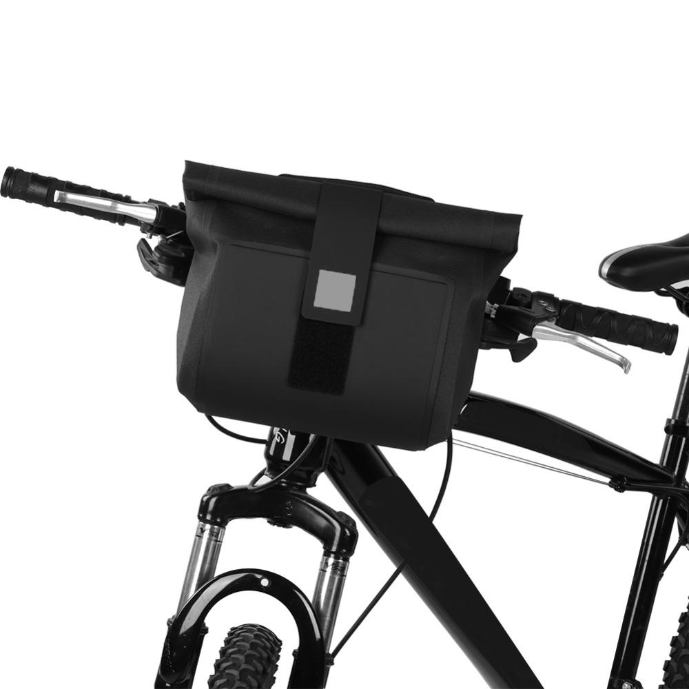 Waterproof Bicycle Handlebar Bag 2L Capacity Bike Storage Bag Durable Cycling Bag  Outdoor Storage