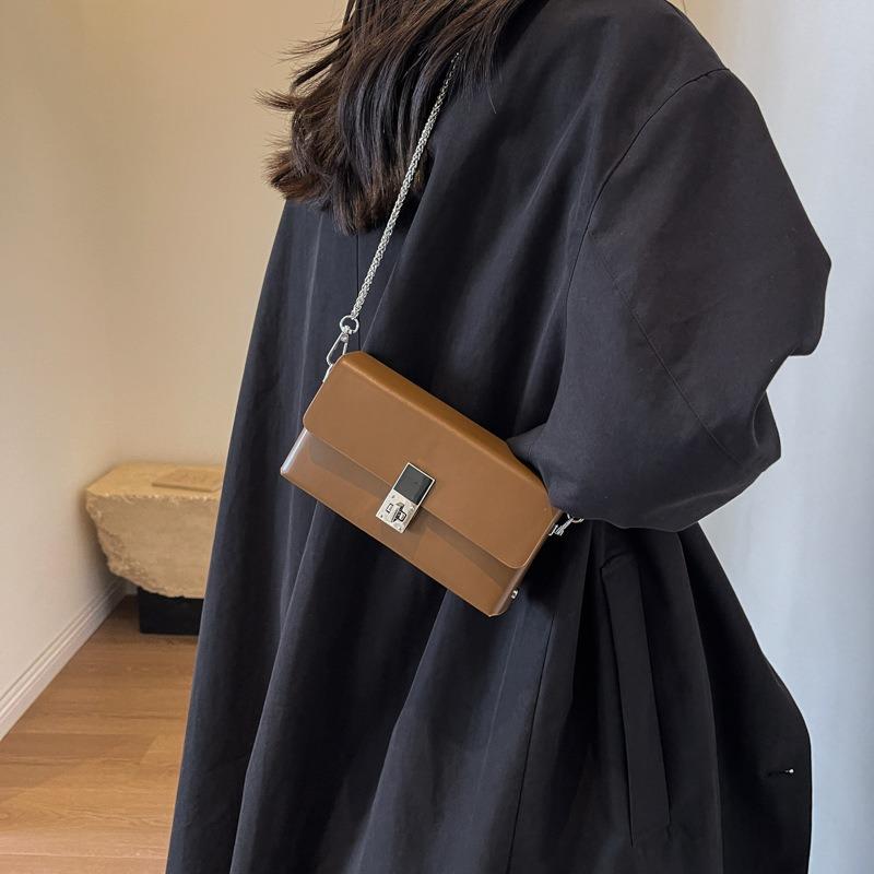 Premium Small Bag Women's Bag New Autumn Versatile Chain Shoulder Messenger Bag Texture Box Small Square Bag