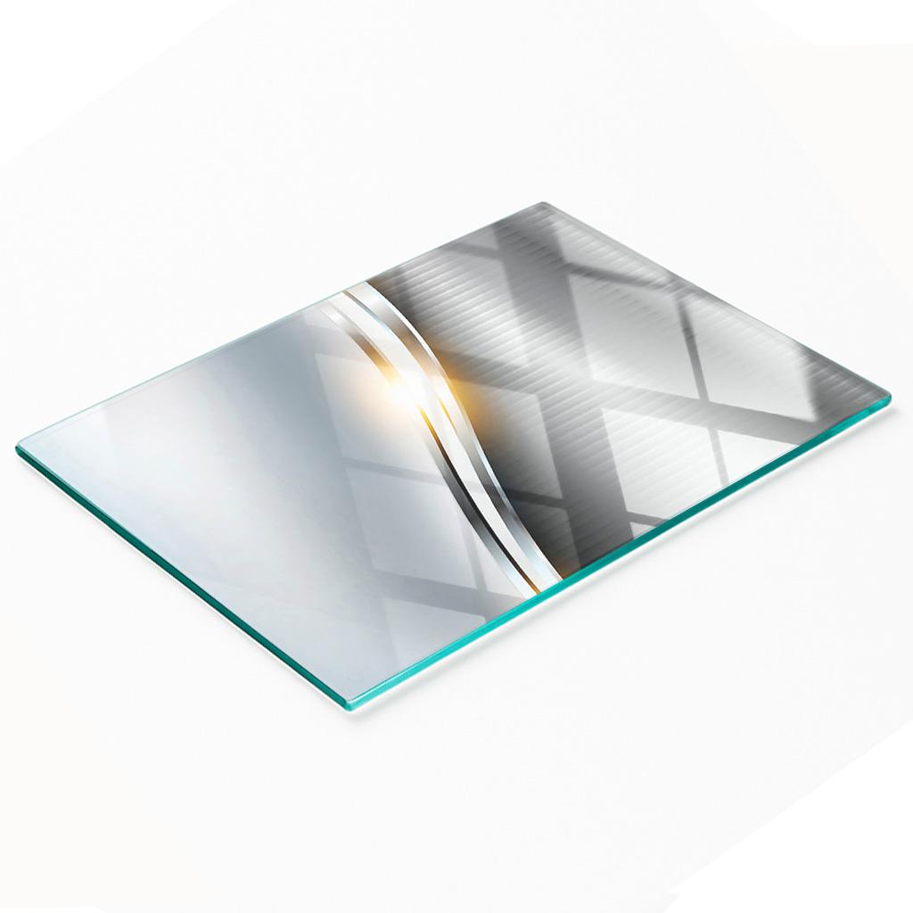 Decorative Kitchen Glass Cutting Board Tempered Glass Texture 80X52 Cm