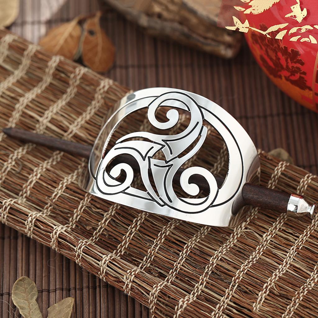 2x Carved Barrette Hair Clip with for Decoration of Hair, Accessories
