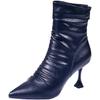 British Style Pointed Toe Stiletto Heel Ankle Boots Women's Autumn and Winter All-Matching Skinny Boots High Heel Fashion Boots