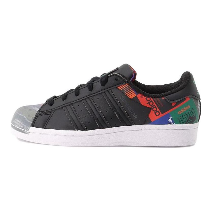 adidas Superstar Multi Logo Patches - Black Unisex Sneakers GX2716