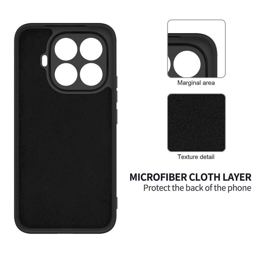 Dla Xiaomi 15T Pro Etui z Płynnego Silikonu Tylna Osłona Telefonu z Paskiem na Rękę