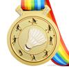 Customized Metal Medal for Sports Games, Hanging on the Neck, Badminton, Gold, Silver and Copper, Enterprise Excellent, 1Pc