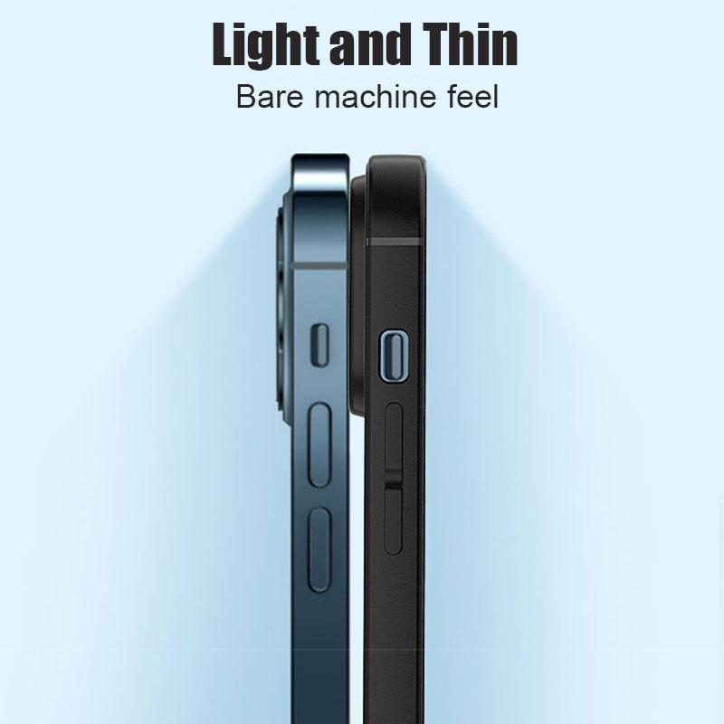 Black Phone Case For iPhone 14 15 16 17 Pro Max Plus 17 Air 16E Matte Soft Back Cover For iPhone 11 12 13 Pro Max 12 Mini Case