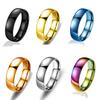 Ring Simple Steel Daily Stylish All-Match Christmas Halloween Exquisite Rings Jewelry Classic Wedding Engagement
