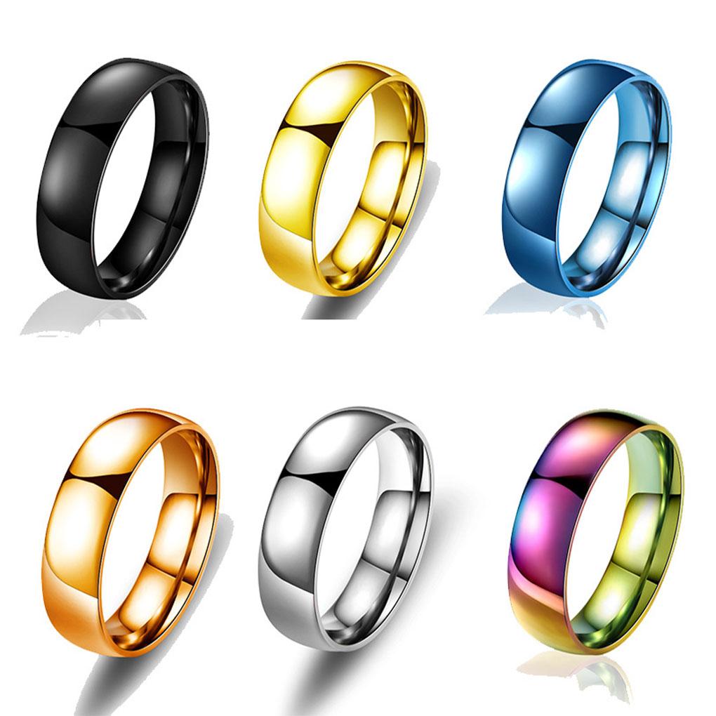 Ring Simple Steel Daily Stylish All-Match Christmas Halloween Exquisite Rings Jewelry Classic Wedding Engagement