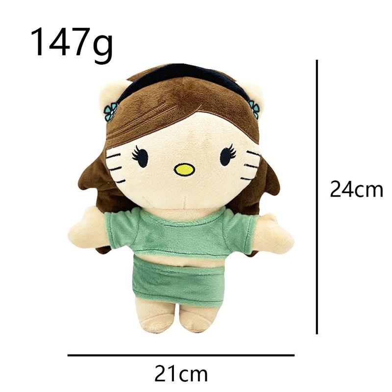 Hello Kitty Plush Toy Doll With Clothes Stuffed Soft Plush Animal Doll Decorative Accessories For Children Birthday Gifts
