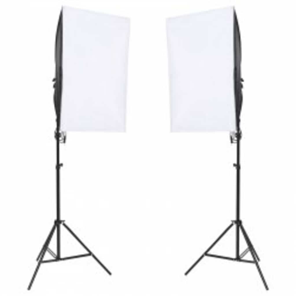 Vidaxl Photographic Studio Set With Lamps And Background