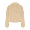 Women's Casual Short-Length Zipper Fleece-Lined Long-Sleeve Jacket