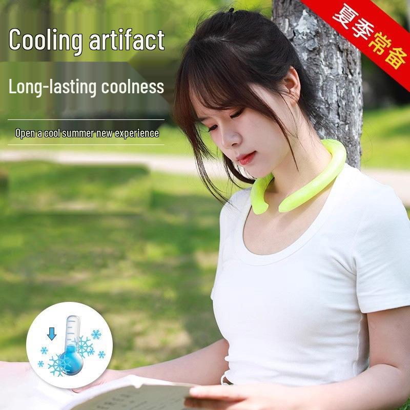 Neck-Hanging Cooling Ring: Summer Ice Sensation with Constant Temperature - Newcomer Discount 5 Yuan