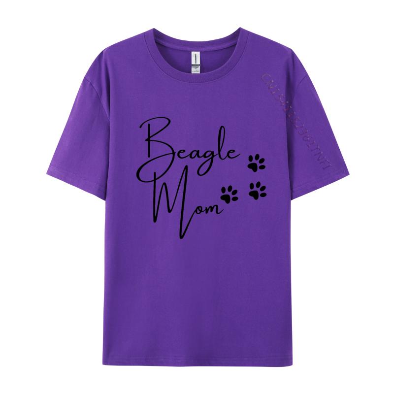 Beagle Mom T-shirt 100% Cotton Clothing Awesome Short Sleeve Tees Best Gift T-Shirt Luxury Clothing Casual