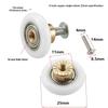 4 Pcs/lot Shower Door Rollers Runners Wheels-Replacement Part Bathroom Glass Door Sliding Shower Door Roller Dia 20/23/25/27mm