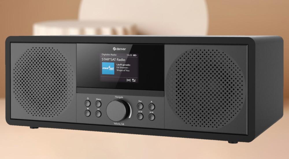 DENVER MIR-270B - Micro System with DAB+/FM/Internet Radio, Black, Denver