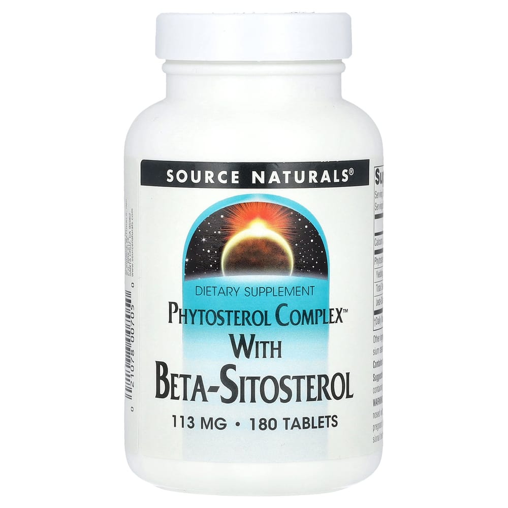 Source Naturals Phytosterol Complex with Beta-Sitosterol 340mg, 180 Tablets (113mg per tablet)