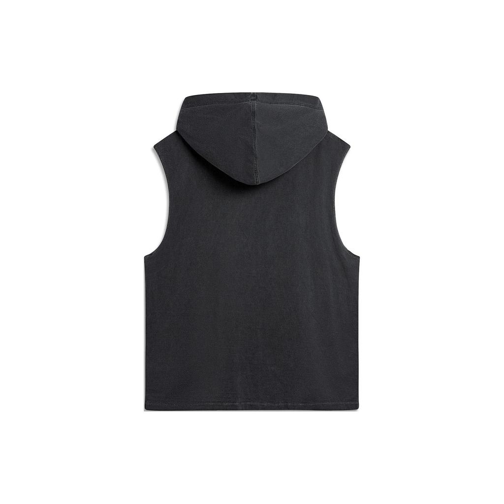 LiNing Knitted Loose Comfortable Sports Vest Men Tops Black AVSU437-1