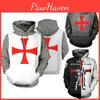 Vibrantly Designed Unisex Knights Templar Cosplay 3d Print Pullover Casual Sweater