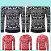Classic Slim Fit Mens Christmas Sweater With O-neck And Snowflake Design
