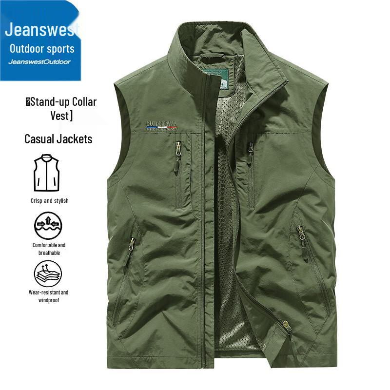 

Jeanswest Men s Outdoor Thickened Fleece-Lined Vest 5XL