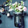 8pcs Plastic Mason Jar Set with Hooks for DIY String Lights Floral & Home Decor Dinner Parties Table Settings Outdoor Decoration