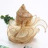 Big Eaves Organza Cool Hat Hot Diamond Flower Sun Hat Women'S Summer Seaside Sun Hat Chiffon Mesh Hat