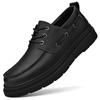 Elegant Men Social Casual Shoes Thick Bottom Loafers For Men Driving Moccasins Comfortable Lace Up Wedding Shoes Big Size 38-46
