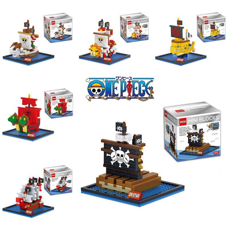 One Piece Pirate Boat Building Block Toy Mini Figure Collection Gift For Kids