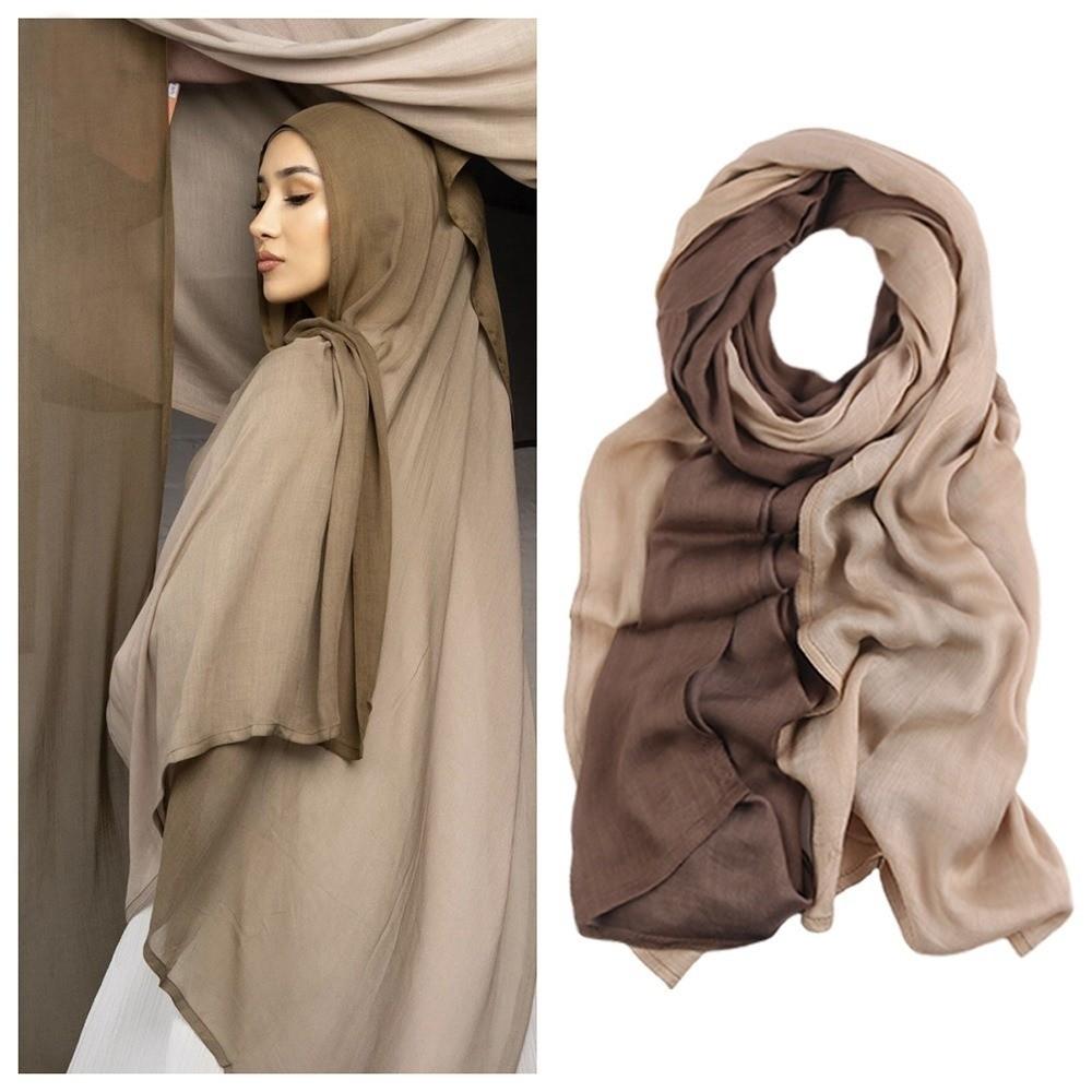 Long Hijab Scarf Bandana Wraps Shawl Luxury Headscarf  Beach