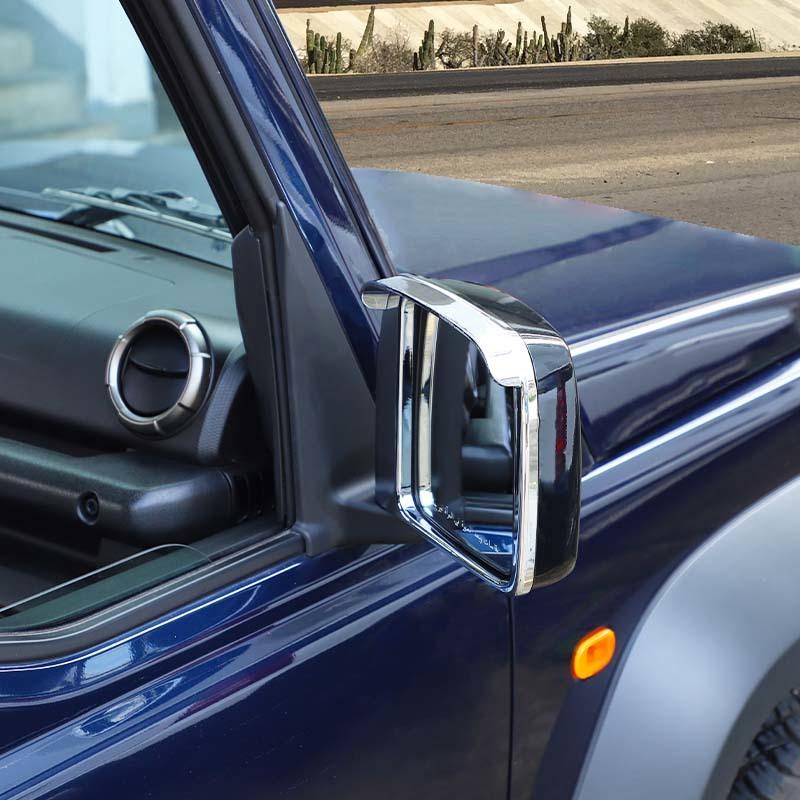 Car Rearview Mirror Rain Eyebrow Decorative Frame Cover For Suzuki Jimny 2019 Up Exterior Accessories, ABS Plastic
