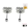 BDP756-1 2 Pieces Front Left AND Right Door Catch Hinge Brake Stop Check Strap Limiter for Renault Dacia Sandero Logan Duster MK2 804302559R