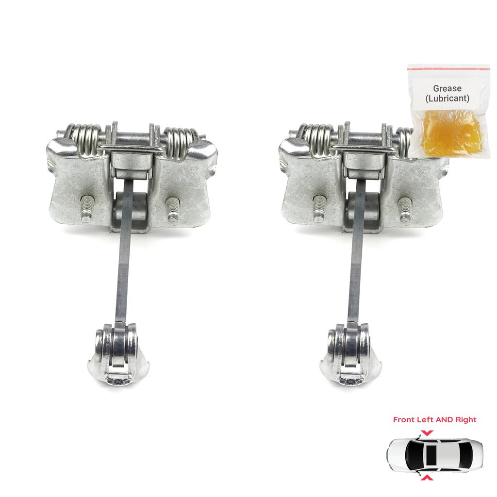 BDP756-1 2 Pieces Front Left AND Right Door Catch Hinge Brake Stop Check Strap Limiter for Renault Dacia Sandero Logan Duster MK2 804302559R