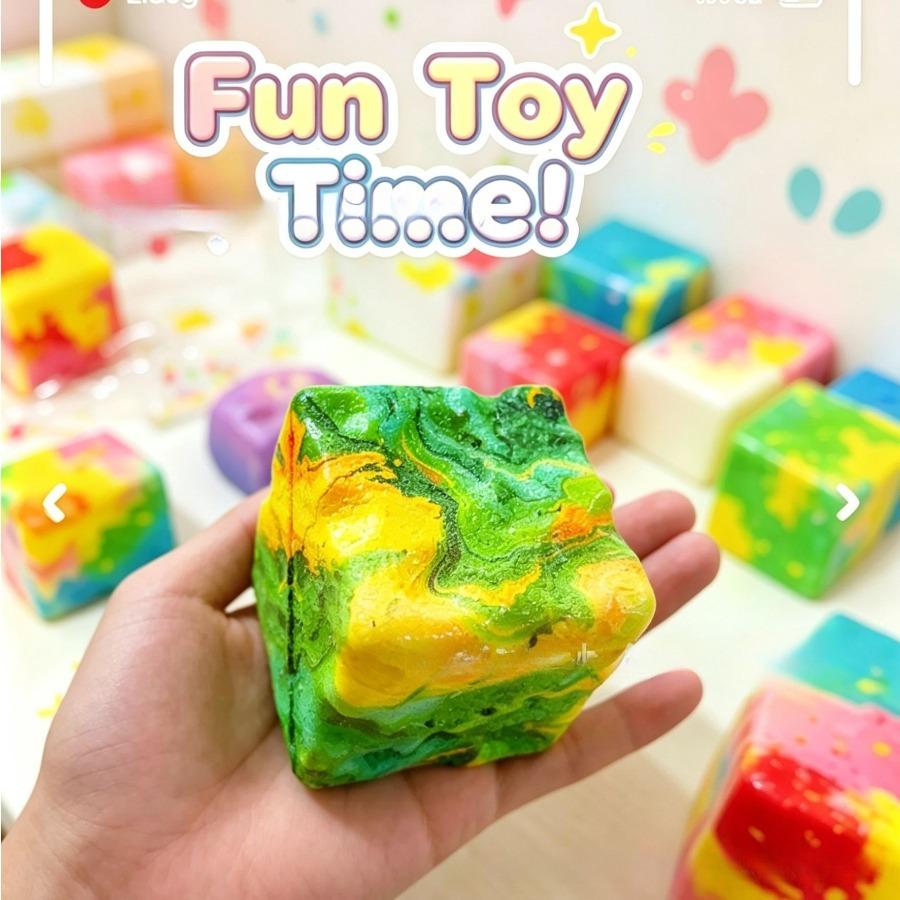 6cm cheese cross-border kneading music, decompression toy explosion, high-value slow rebound maltose kneading