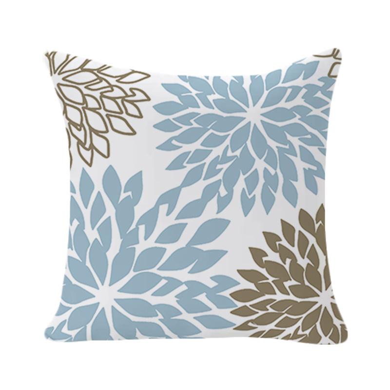 Einfacher geometrischer Druck Kissenbezug Abstraktes florales Wohnzimmer Sofa Kissenbezug