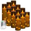 Electronic Simulation Remote Control LED Candle Light Acrylic Plastic Shell Light String for Christmas New Year Graduation