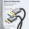 External Hard Drive Cable USB A 3.0 To Micro B Cable HDD SSD Data Charge Wire For Toshiba Seagate HP Sandisk Hard Disk PC Laptop
